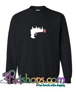 Abstrack Gun Rose Sweatshirt