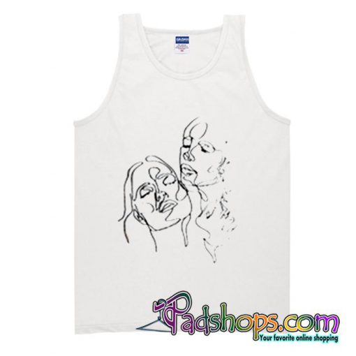 Abstract Faces Tank Top (PSM)