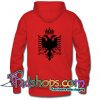 Albanian Flag Hoodie Back