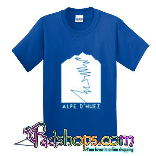 Alpe D'Huez Mens Unisex Cotton T-Shirt Retro Tour de France King of the Mountains Road Cycling Clothing tshirt