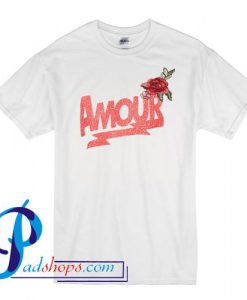Amour Rose Print T Shirt