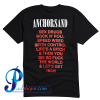 Anchorsand High Times T Shirt Back