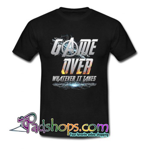Avengers Endgame Inspired and DC Comics On Game Over T Shirt SL