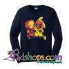 Baby Pikachu Pokemon and Deadpool Sweatshirt Unisex Adult