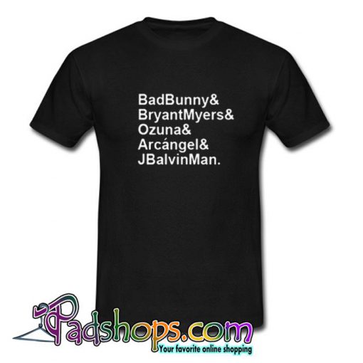 Bad Bunny & Bryant Myers & Ozuna Funny Tshirt SL