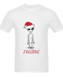 Believe Alien Christmas T-Shirt