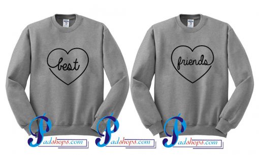 Best Friends BFF Matching Sweatshirt Couple