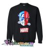 Black Cartoon Print Round Neck Long Sleeve Sweatshirt (PSM)