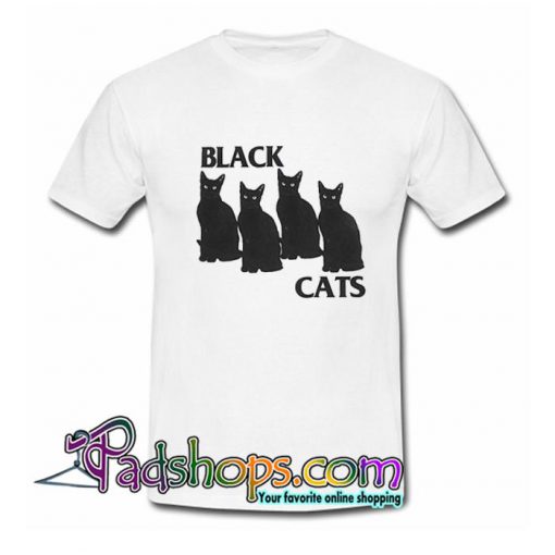 Black Cats T Shirt SL
