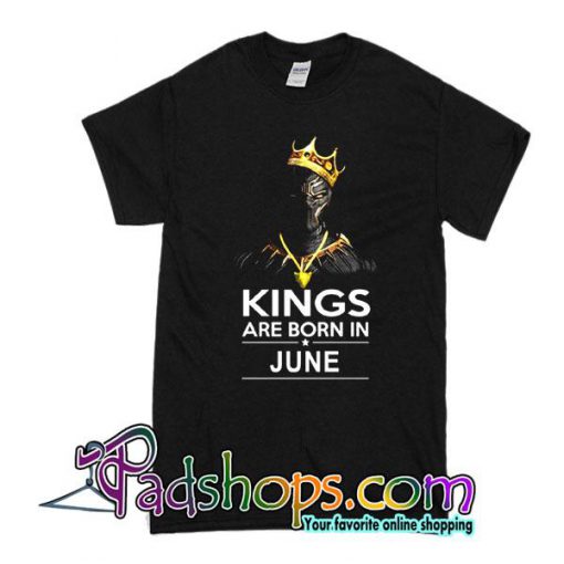 Black Panther Kings Are Born In June T-Shirt
