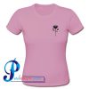 Black Rose Flower Silhouette T Shirt