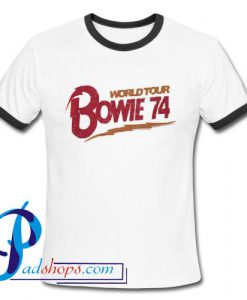 Bowie World Tour 74 Ringer Shirt