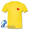 Broken Heart Print Pocket T Shirt