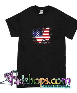 Butterfly America Flag T-Shirt