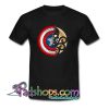 Captain America Harajuku Spider Skull  T Shirt SL