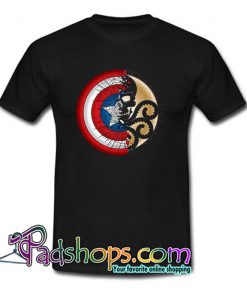 Captain America Harajuku Spider Skull  T Shirt SL