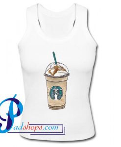 Cartoon Starbucks Drinks Tank Top