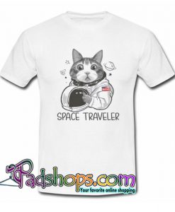 Cat Astronaut Space Traveler T Shirt SL