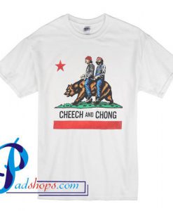 Cheech and Chong California Republic Flag T Shirt
