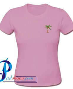 Coconut Tree Pocket Print T Shirt