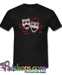 Comedy And Tragedy Theater Masks T Shirt (PSM)