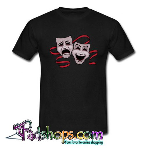 Comedy And Tragedy Theater Masks T Shirt (PSM)