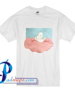 Cute Baby Moomin on Clouds T Shirt