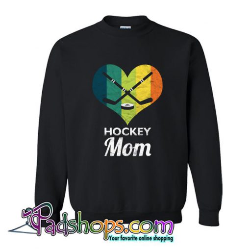 Cute Retro Hockey Mom Sports Team Player Ice Shinny Stick Goalie Sweatshirt SL