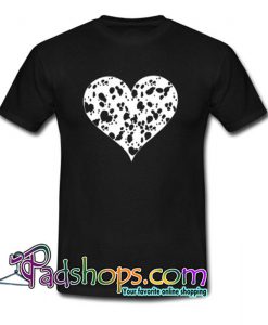 Dalmatian Heart T Shirt SL