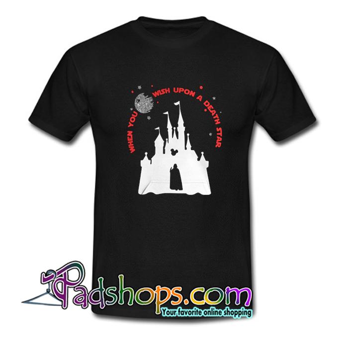 Darth Vader Mickey When You Wish Upon A Death Star T Shirt SL