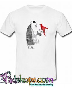 Darwin and red bird Trending T shirt SL