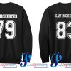 Dean Winchester 79 Sam Winchester 83 Sweatshirt Back Couple