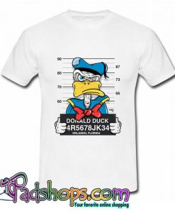 Disney Mugshots Donald Duck T Shirt (PSM)