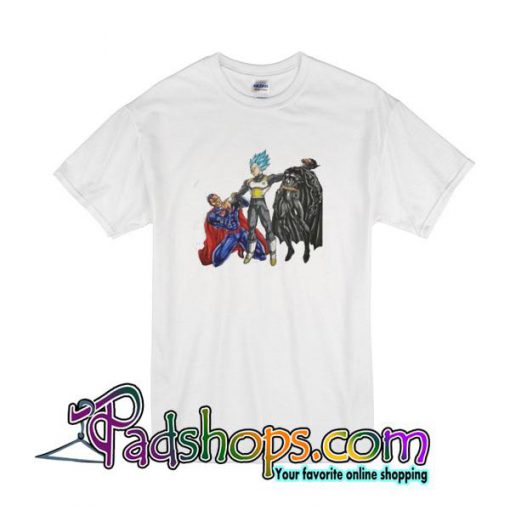 Duel Vegeta Superman And Batman T-Shirt