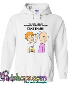 Egg Boy Your Brain Needs More Protein Hoodie SL