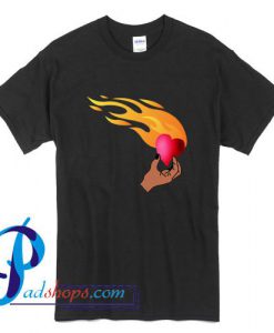 Fire Heart T Shirt