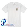 Flower Pocket Print T Shirt