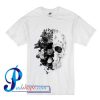 Flower Skull Emo T Shirt