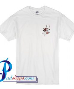 Flowers Print pocket T Shirt