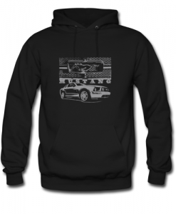Ford Mustang And Grill Pony hoodie