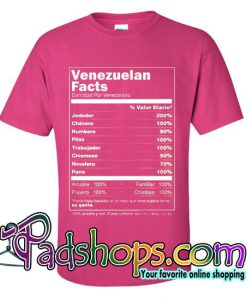 Franela de Corotos Modelo Venezuelan Facts T Shirt