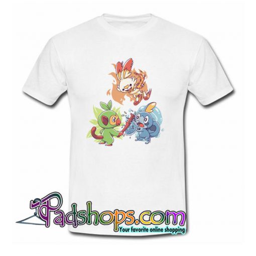 Galar Starters Light Ver T shirt SL