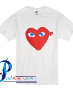 Garcon Red Heart Blue Eyes T Shirt