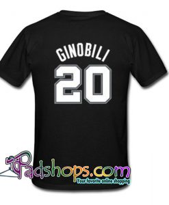 Ginobili 20  Back T Shirt SL