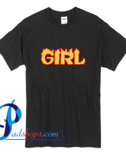 Girl Graphic Flame T Shirt