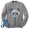 Glasses Bear Print Sweatshirt
