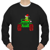 Glitter Grinch Drive Jeep Christmas Sweatshirt