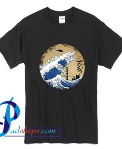 Godzilla Godjira Waves T Shirt