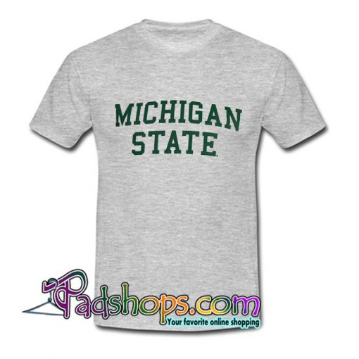 Gray Michigan State T Shirt SL