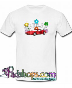 Grease Flower Car T Shirt SL